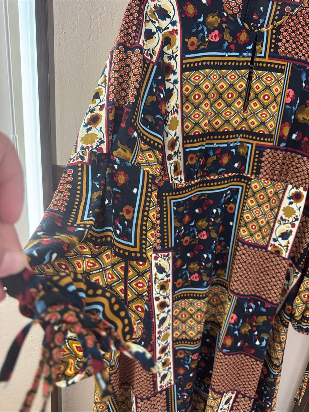 Zara Basic Multi-Pattern Midi Dress - Picture 3 of 6